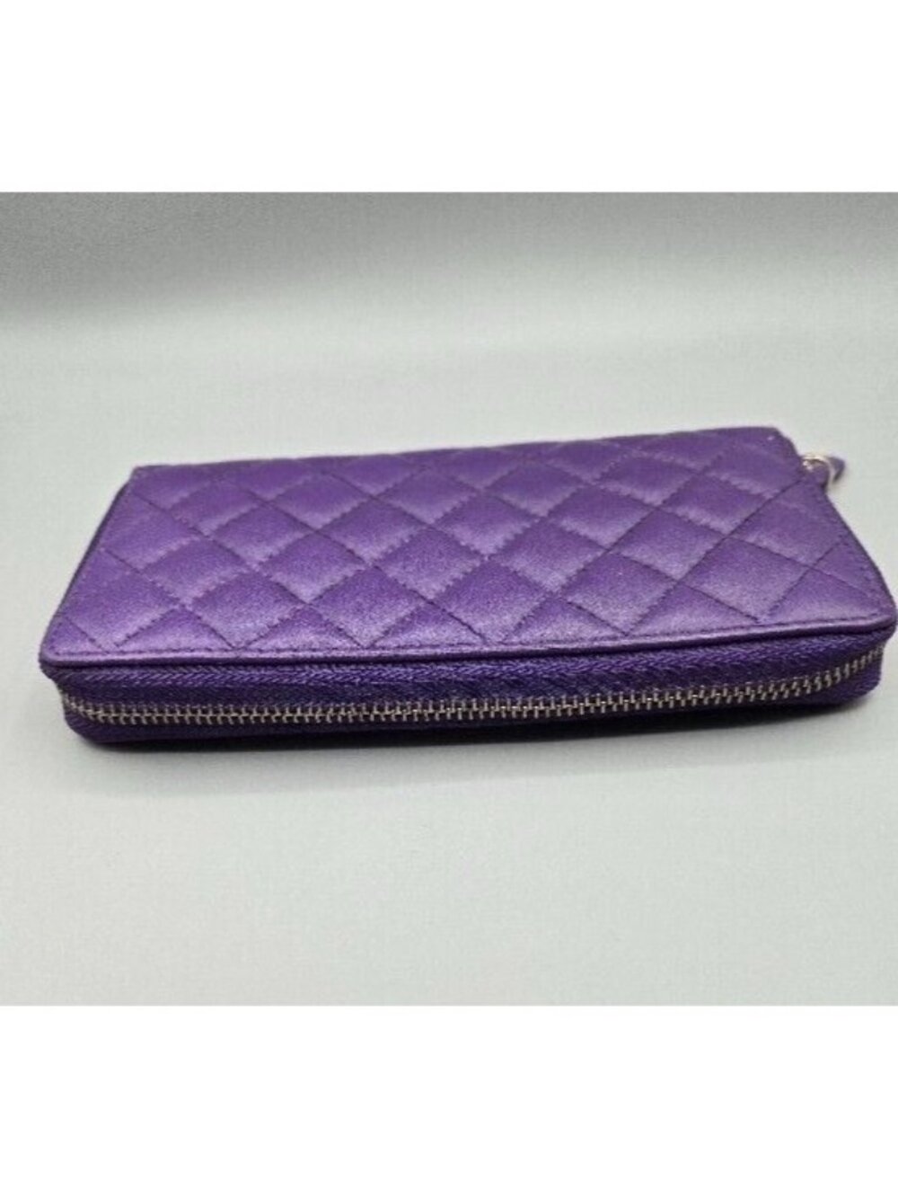 NEW Purple Leather Women's Wallet with RFID Blocking Medium Size Made in India - Picture 3 of 5